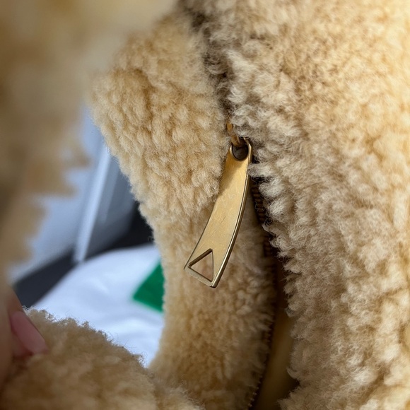 Bottega Veneta Mini Jodie Shearling Teddy Yellow - Picture 11 of 11